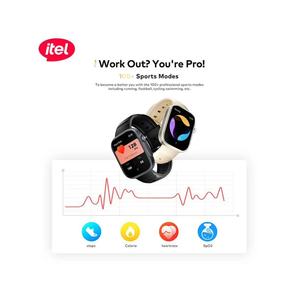 Itel ISW-O23 Storm Ultra Smart Watch - Gold