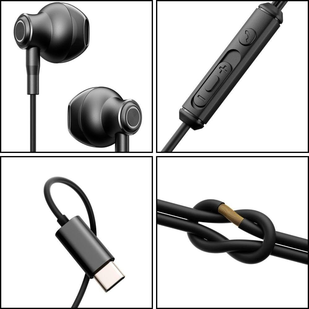 Joyroom JR-EC07 Type-C Wired Earphone - Black