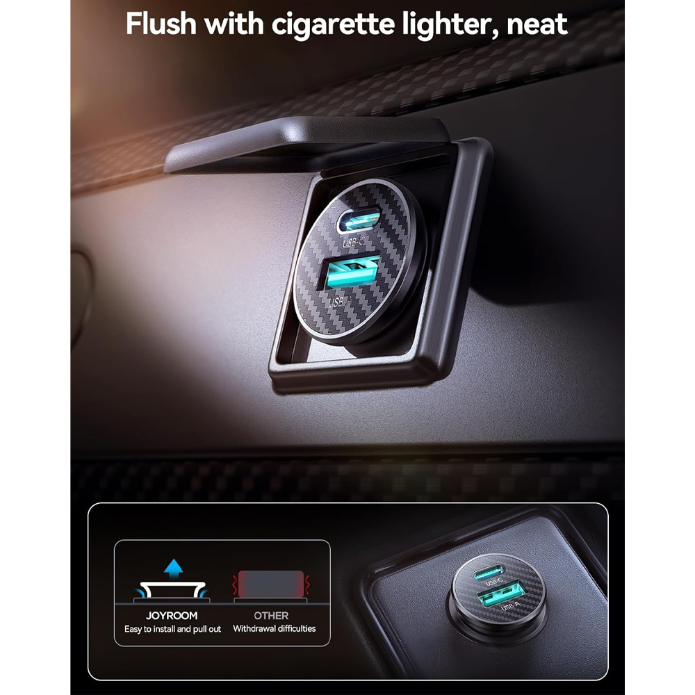 Joyroom JR-CCN16 Mini 15W USB & Type-C Car Charger