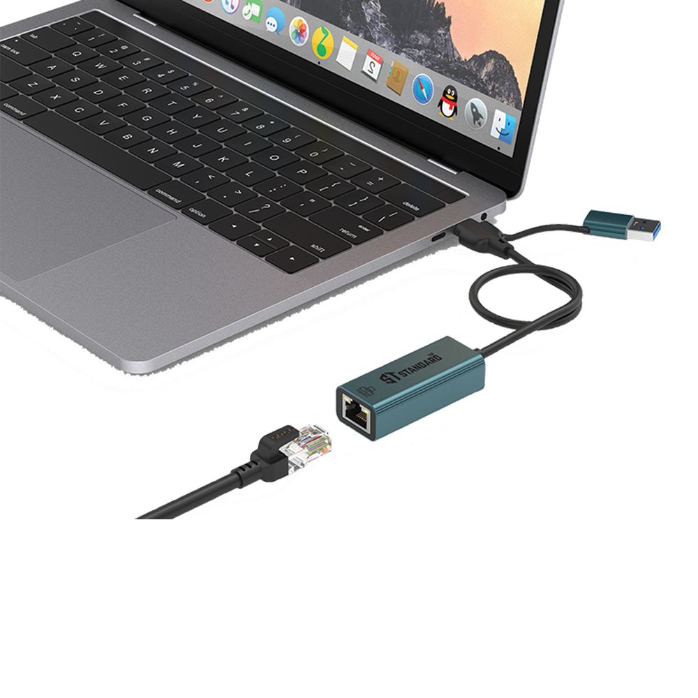 Standard ST-UE106+ Type-C & USB 3.0 10/100/1000Mpbs Gigabit Ethernet Adapter