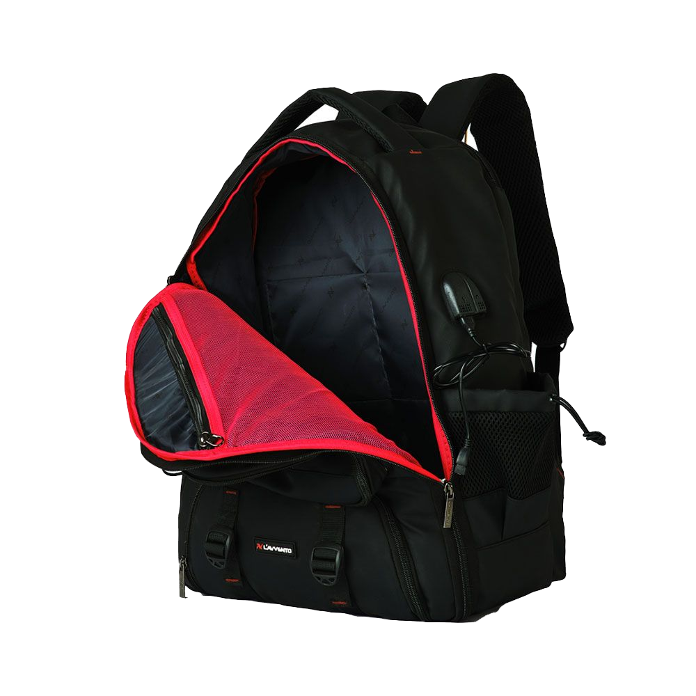 Lavvento BG841 15.6 Inch Laptop Backpack - Black