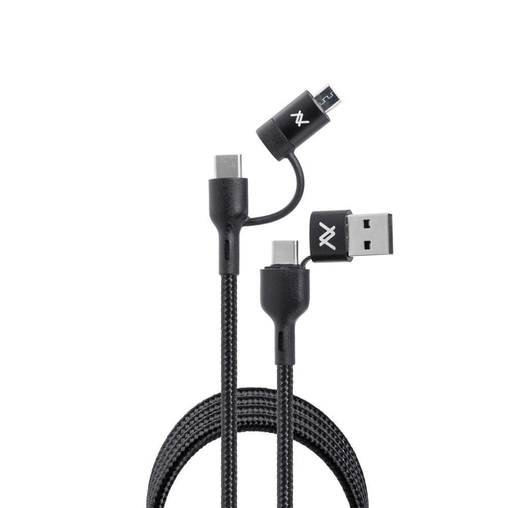 Lavvento MP299 USB + Type-C to Type-C + Micro 4in1 Cable 22.5W Fast Charging 1m