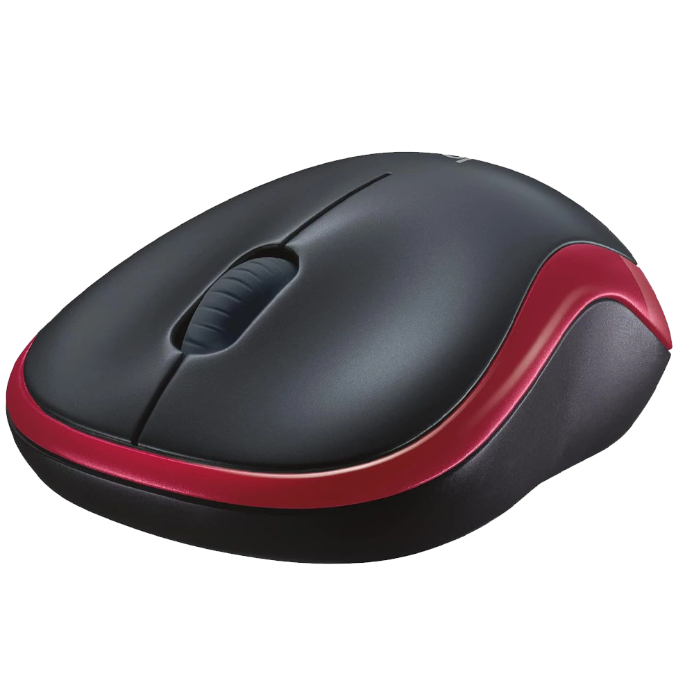 Logitech M185 Wireless Mouse 1000DPI - Red