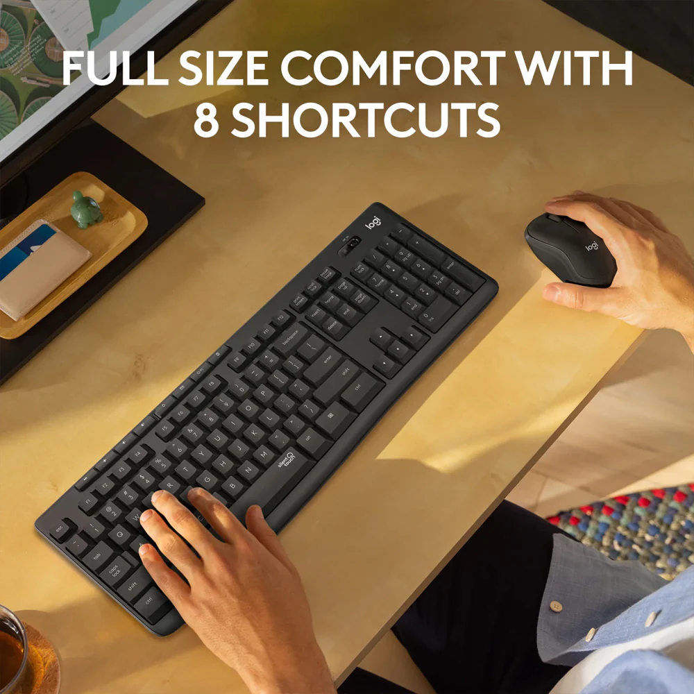 Logitech Mk295 Silent Wireless Keyboard + Mouse Combo