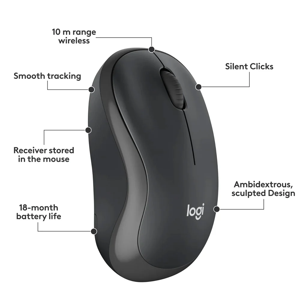 Logitech Mk295 Silent Wireless Keyboard + Mouse Combo