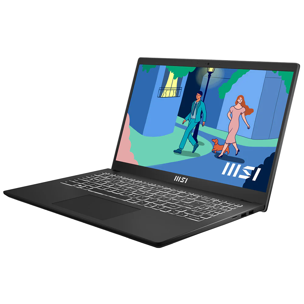 MSI Modern 15 H B13M-088XEG Laptop (Intel Core i7/13620H - 8GB Ram DDR4 - 512GB M.2 NVMe - Intel Iris Xe Graphics - 15.6 Inch FHD IPS 60Hz) - BLACK