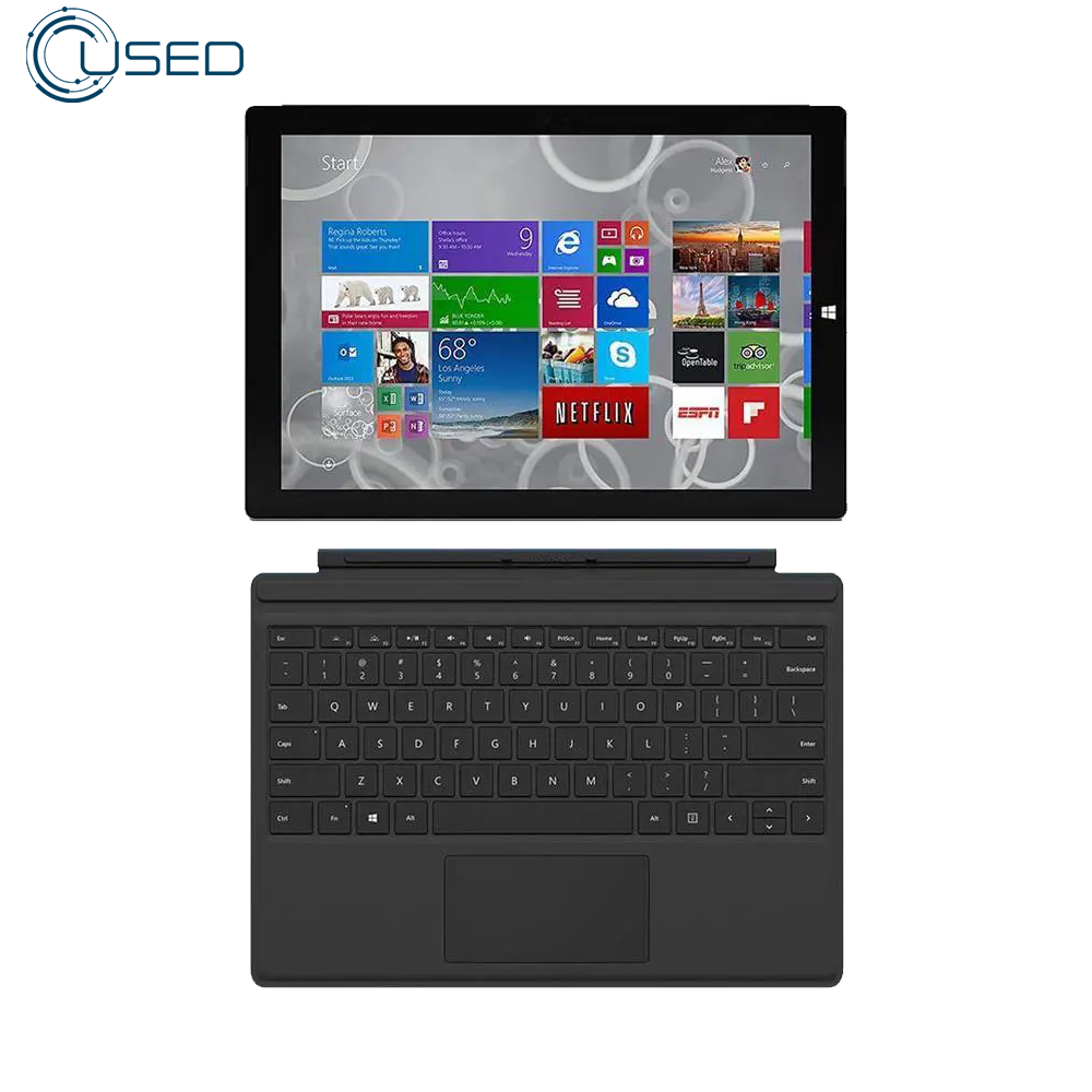 Microsoft Surface Pro 3 Laptop (Intel Core i5/4300U - 4GB DDR3 - 128GB SSD - Intel HD Graphics - 12.0 Inch 2K Touchscreen - Dual Cam) Original Used