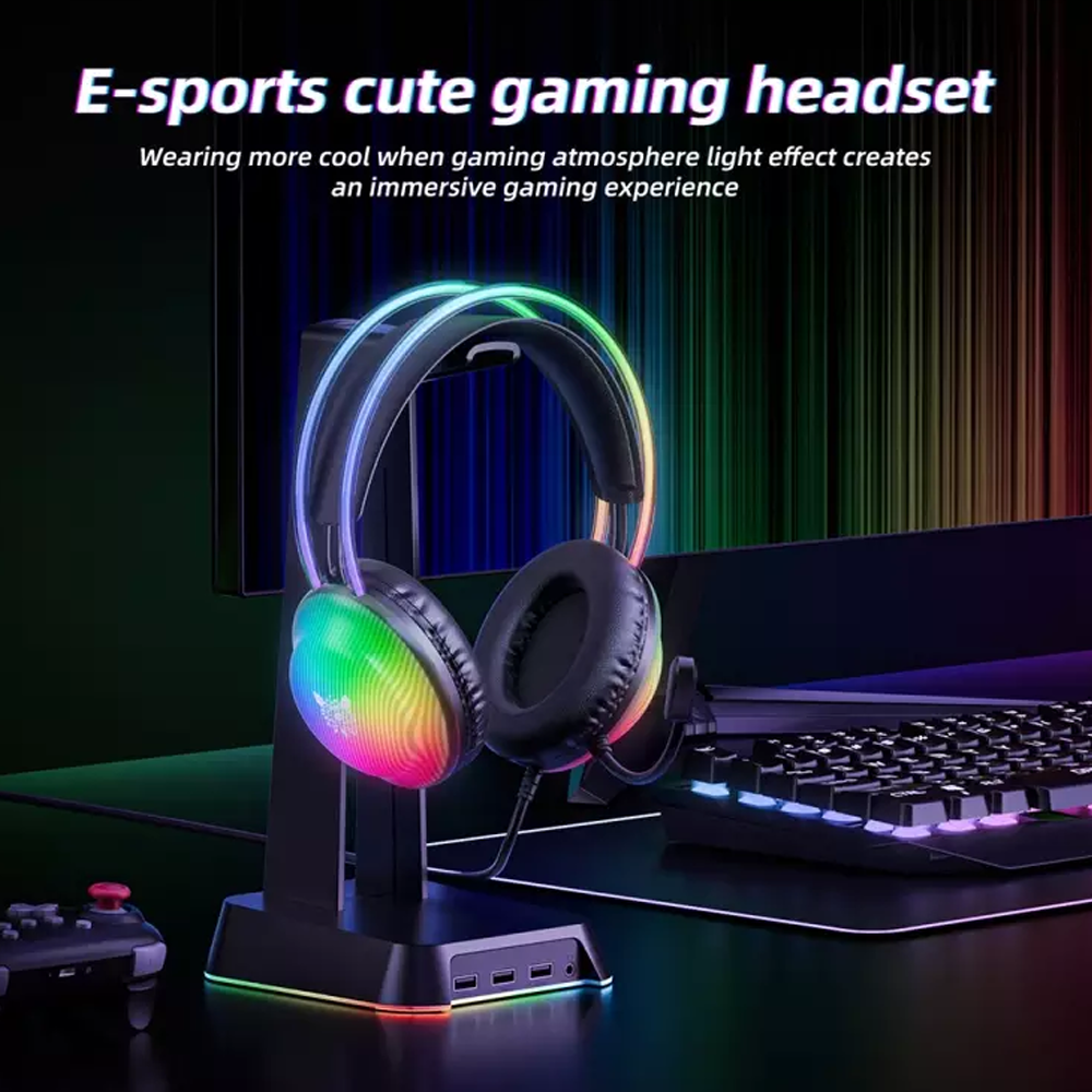 Onikuma X29 RGB Wired Gaming Headphone (USB 2.1 ) - Black