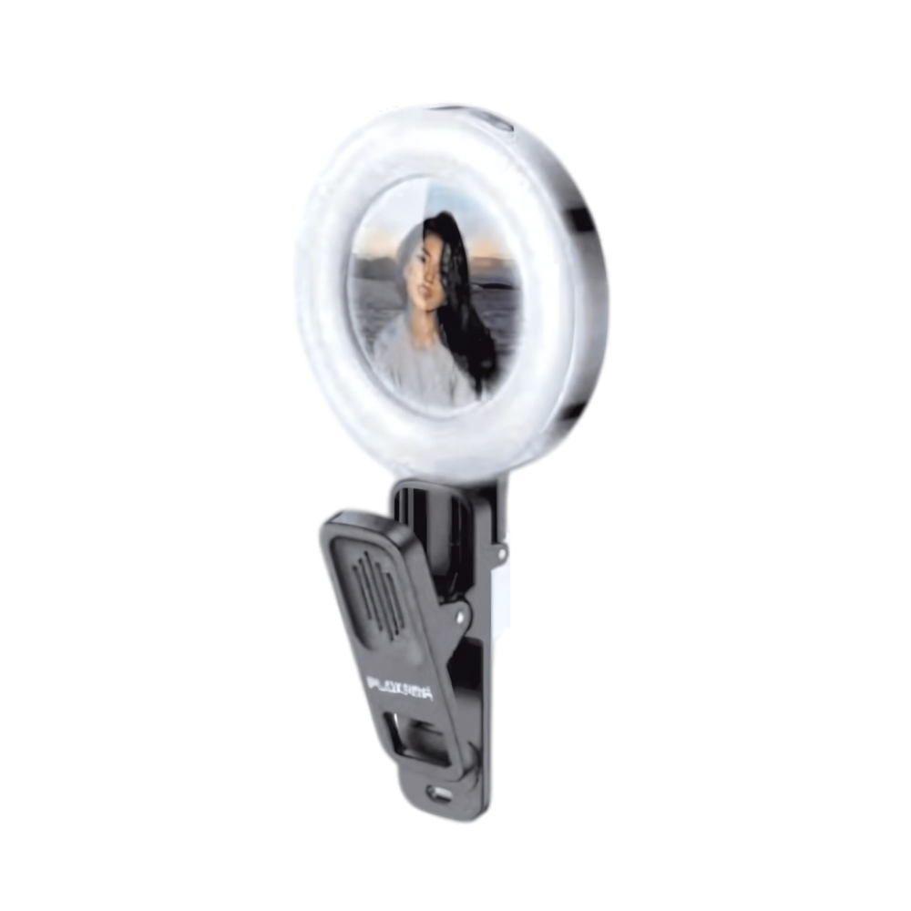 Plokama U20 LED Ring Light 6.8cm x 1.3cm x 9.9cm With Phone Buckle