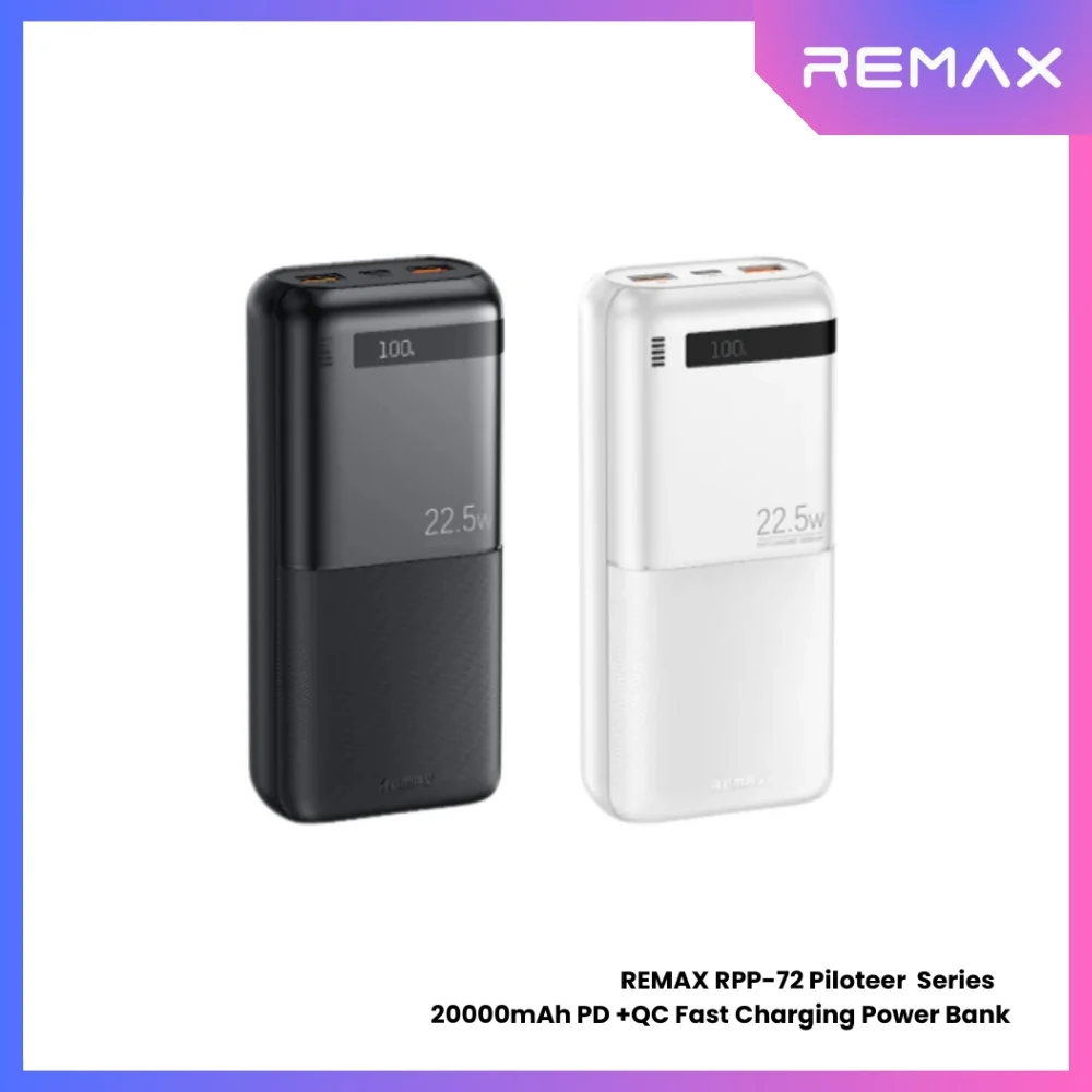 Remax RPP-72 Piloteer Series Power Bank 20000mAh 20W+22.5W - White