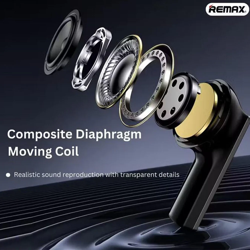 Remax AlloyBuds M5 True Earbuds - Black