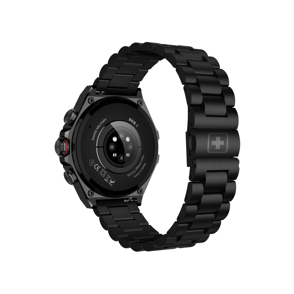 Swiss Military DOM 6 Smart Watch - Black Metal Case With Black Metal Strap