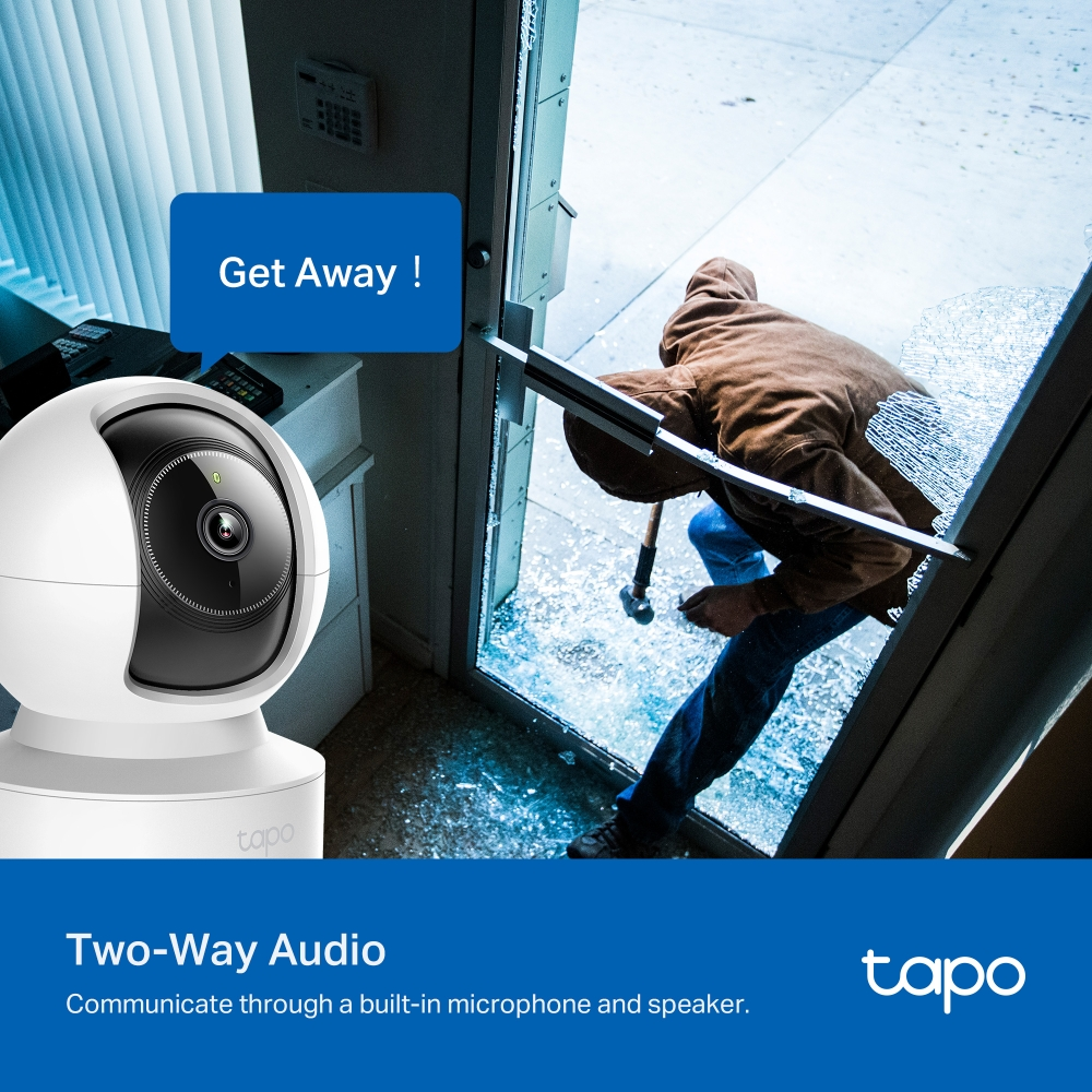 TP-Link Tapo C222 Pan/Tilt AI  2K/4MP 4mm Home Security Wi-Fi Camera