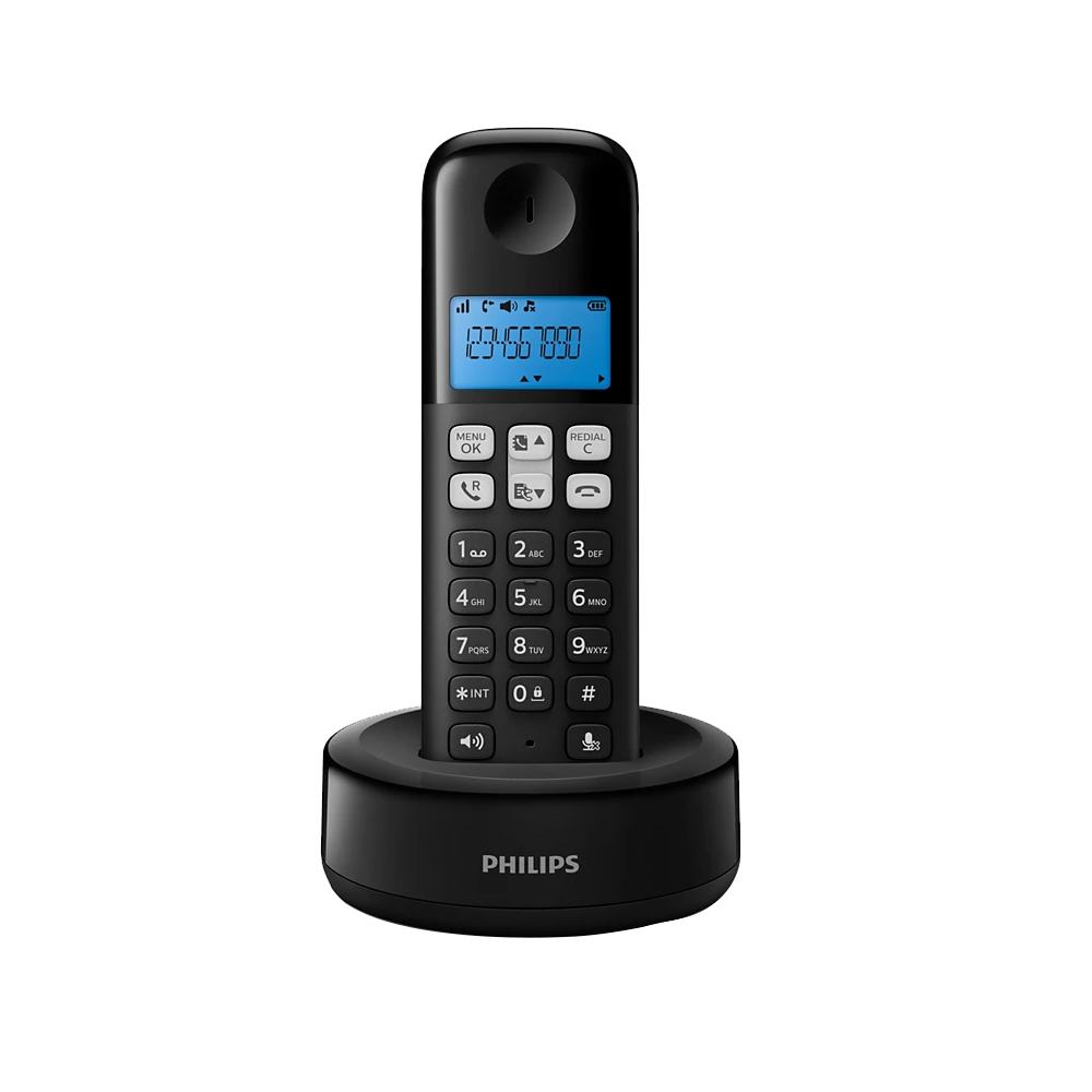 Philips D1611B/63 Cordless Telephone - Black