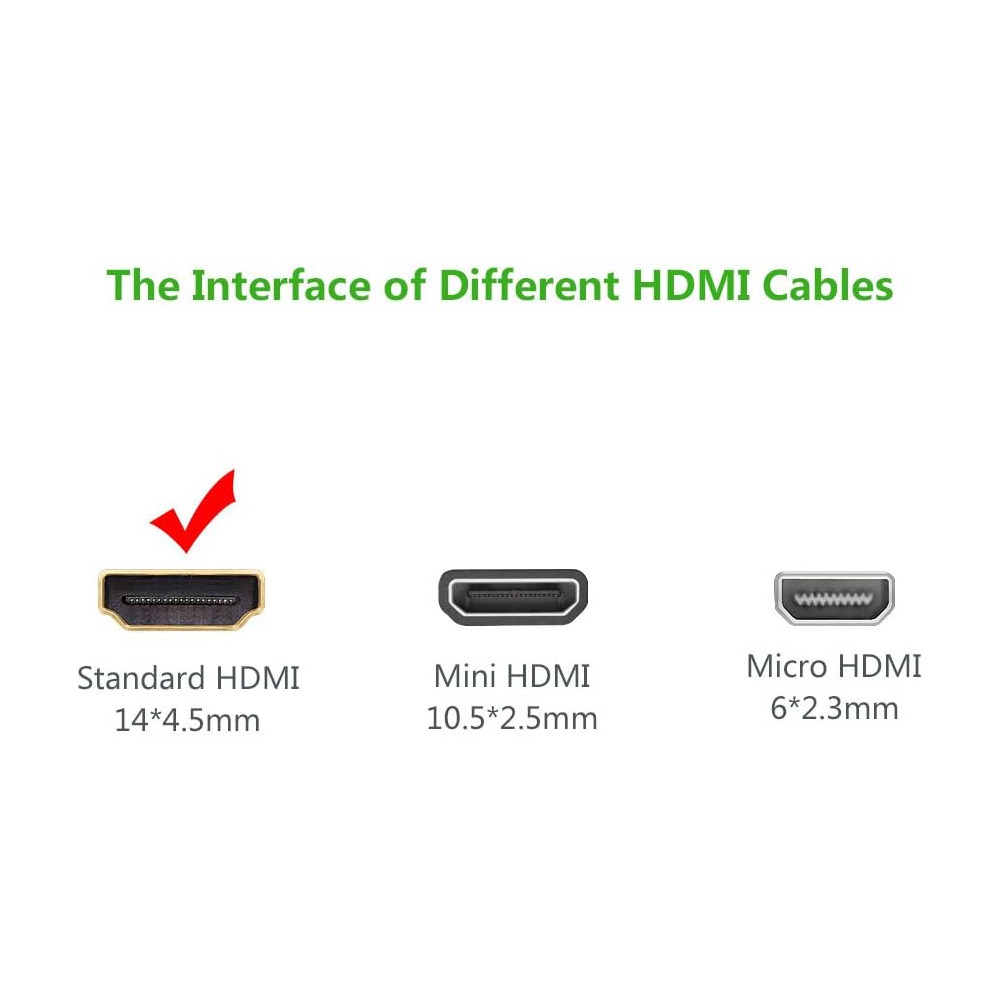 Ugreen 10130 HDMI Round Cable 3m - Black