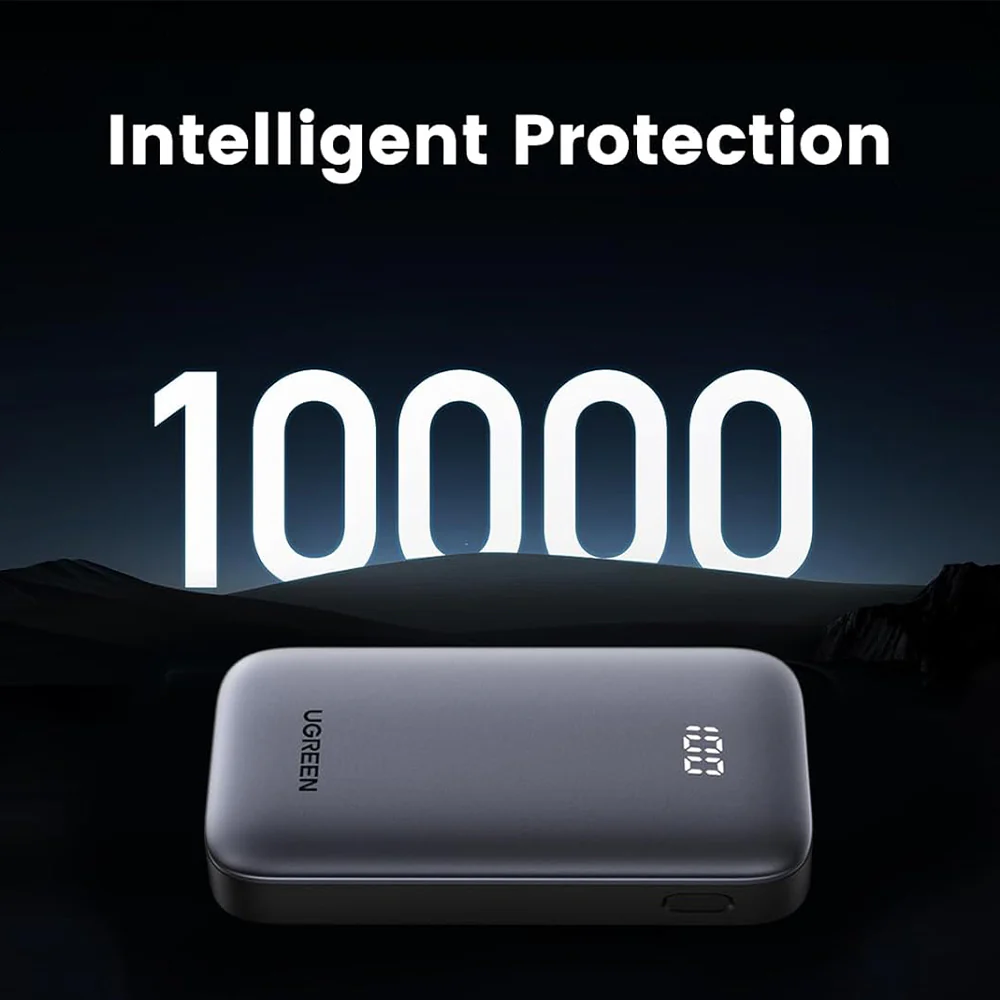 Ugreen Nexode 25185 PB502 Type-C + USB 30W Fast Charging Power Bank 10000mAh - Space Grey