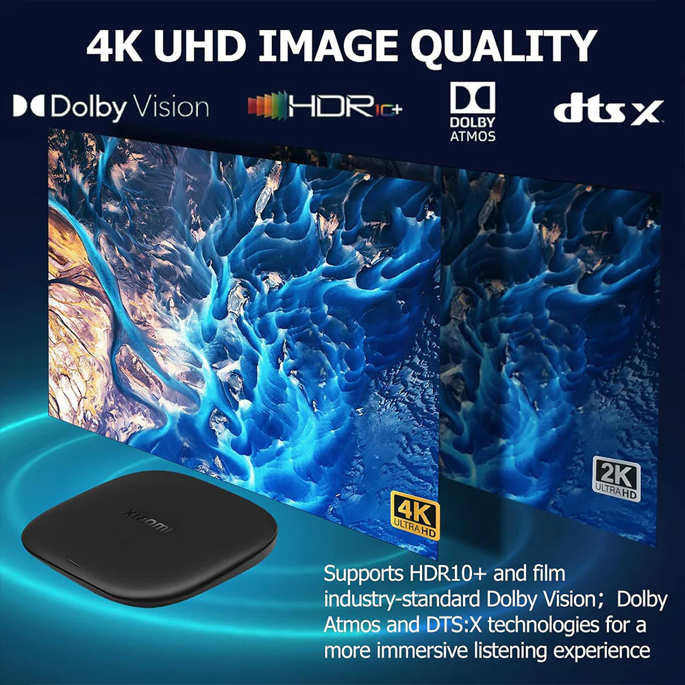 Xiaomi TV Box S 3rd Gen MDZ-32-AA (Quad Core CPU - ARM G310 V2 GPU - 2GB RAM - 32GB ROM)