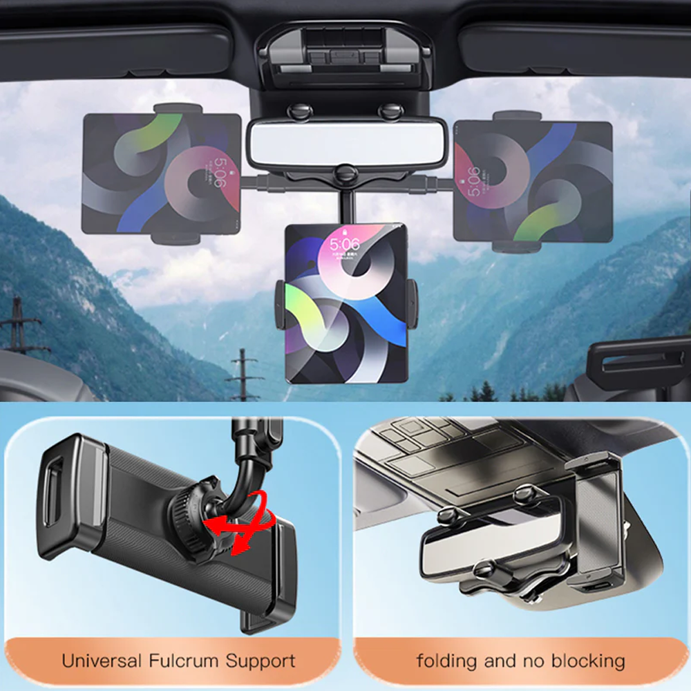 Yesido C196 Rearview Mirror Car Mobile Holder